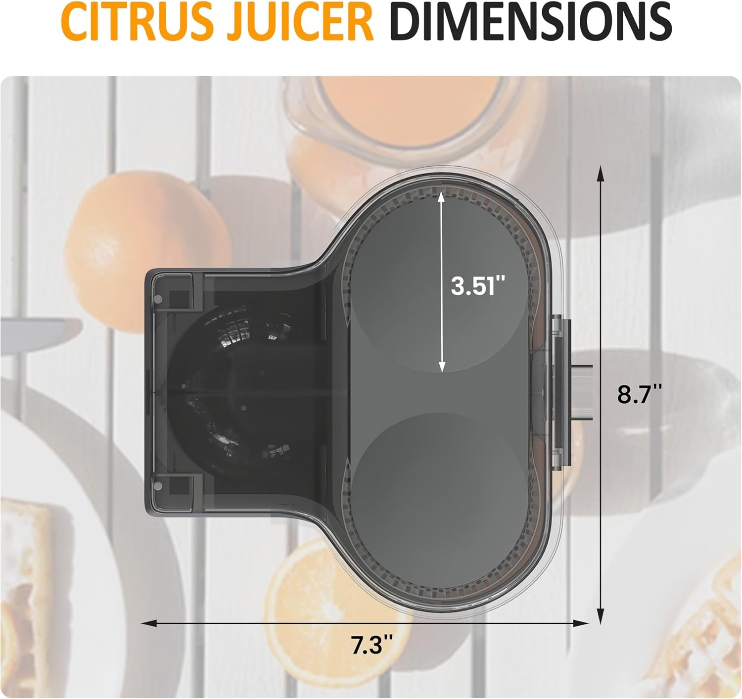 image:imageDualHead Electric Citrus Juicer Plugin Model Juicer Machine with Cleaning Brush Portable Lemon Squeezer for Fresh Orange Lemon Lime Kiwi Grapefruit Easy to CleanampUseGrey