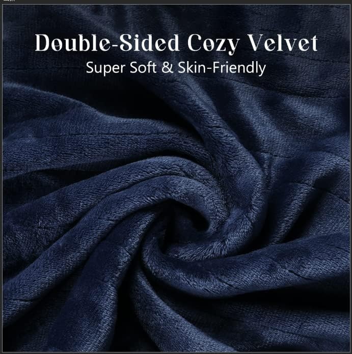 image:imageSUNVIVI Heated Electric Blanket Queen Size Dual Control 10 Heat Settings 12 Hours Auto Off Machine Washable ETL Certified Overheating Protection Grey 84x90 InchBlue