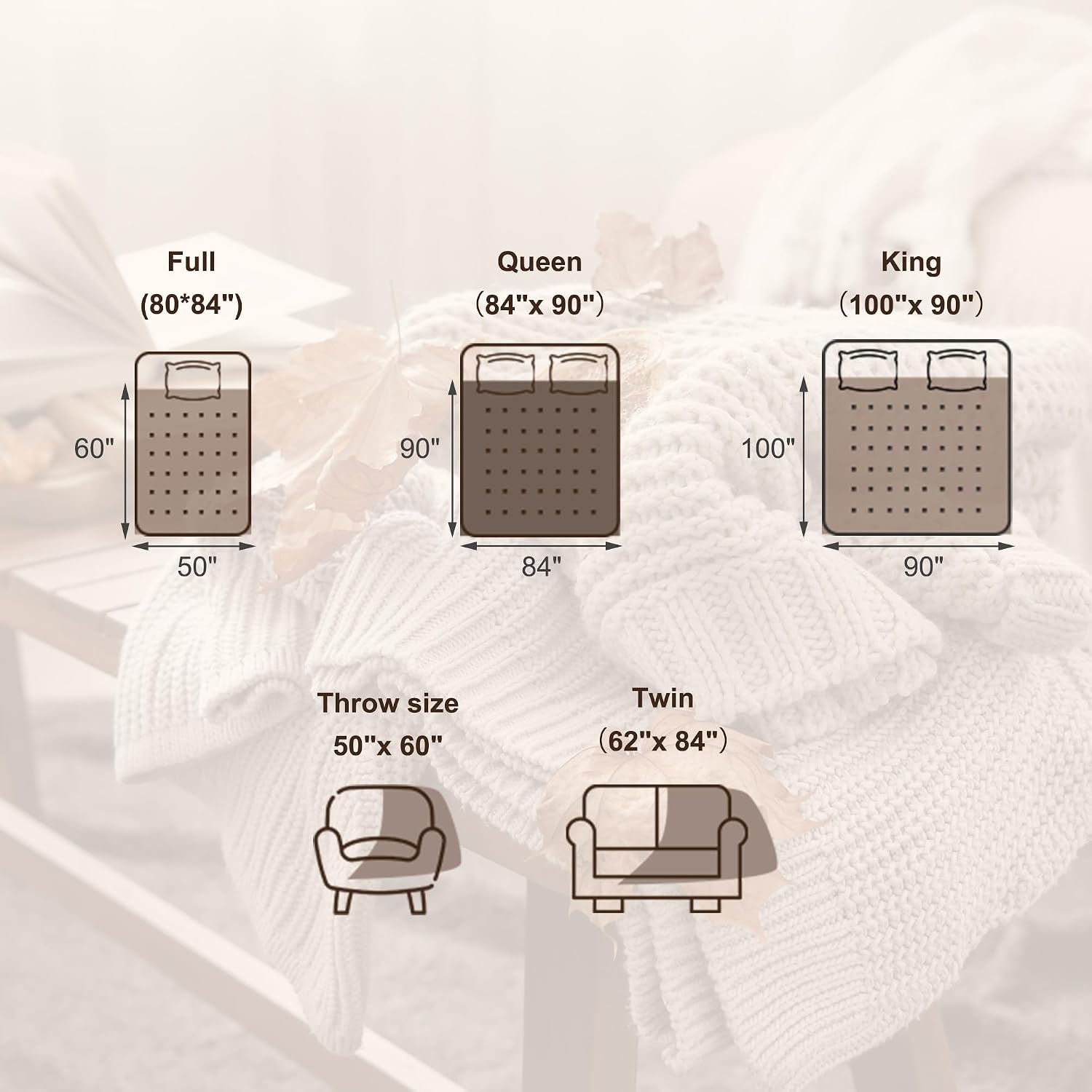 image:imageSUNVIVI Heated Electric Blanket Queen Size Dual Control 10 Heat Settings 12 Hours Auto Off Machine Washable ETL Certified Overheating Protection Grey 84x90 InchGrey Flannel White Sherpa