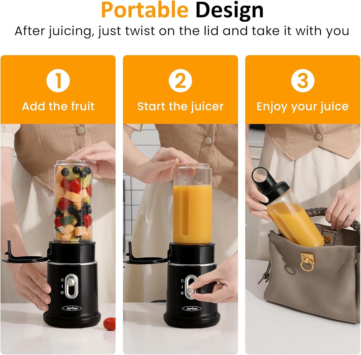 image:imageSunvivi 4 in 1 Blender and Food processor Combo Electric Food Chopper