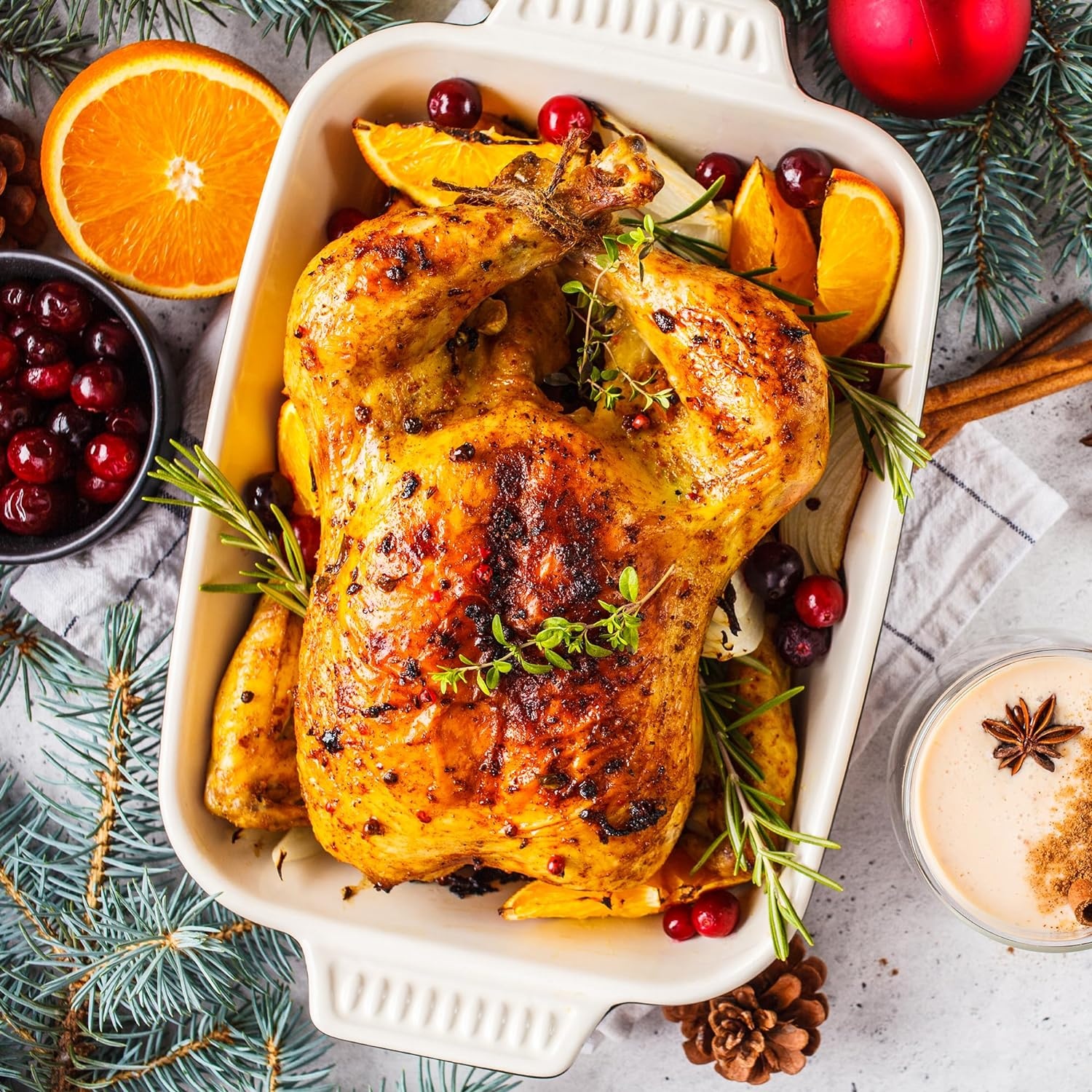 image:imageSunvivi Roaster Oven Electric Roaster Oven with Viewing Lid 28lb 24Quart Turkey Roaster with Unique DefrostWarm Function Large Roaster with Removable Pan amp Rack Stainless Steel WhiteWhite