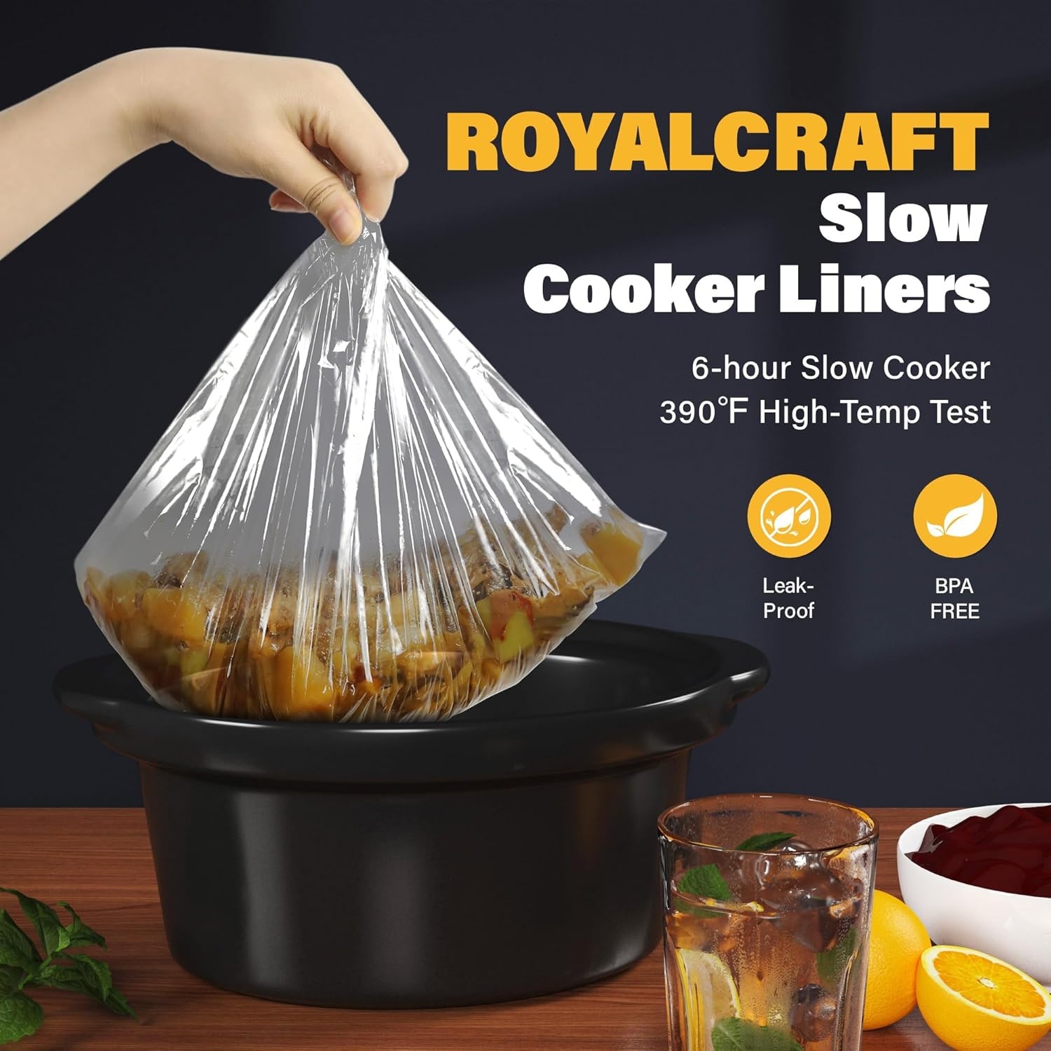 image:imageSunvivi Slow Cooker with 10 Cooking Liners Triple Slow Cooker Buffet Server 3 Pot Food Warmer for Parties with 3 Spoons Lid RestsAdjustable Temp 3 15 Quarts SilverSilverBlack Triple 15QT