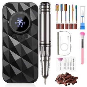 image:imageSunvivi Professional Electric Nail Drill 40000RPM Portable amp Rechargeable Cordless Nail File Machine with 11 Drill Bits for Acrylic Nails Shaping Polishing amp Removing Gel Nails Home amp Salon UseLargeType A
