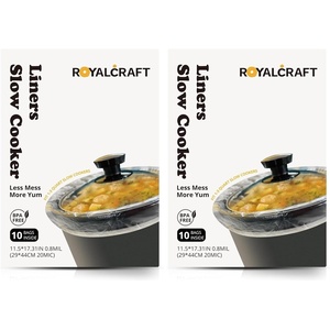 image:imageSunvivi Slow Cooker Liners Disposable Cooking Bags Large Size Pot Liners Fit 1QT to 4QTSuitable for Oval amp Round Pot 10 Count4 quarts Pack of 2